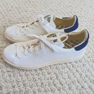 Women's Stan Smith Navy & White Knit Sneakers size 9.5
